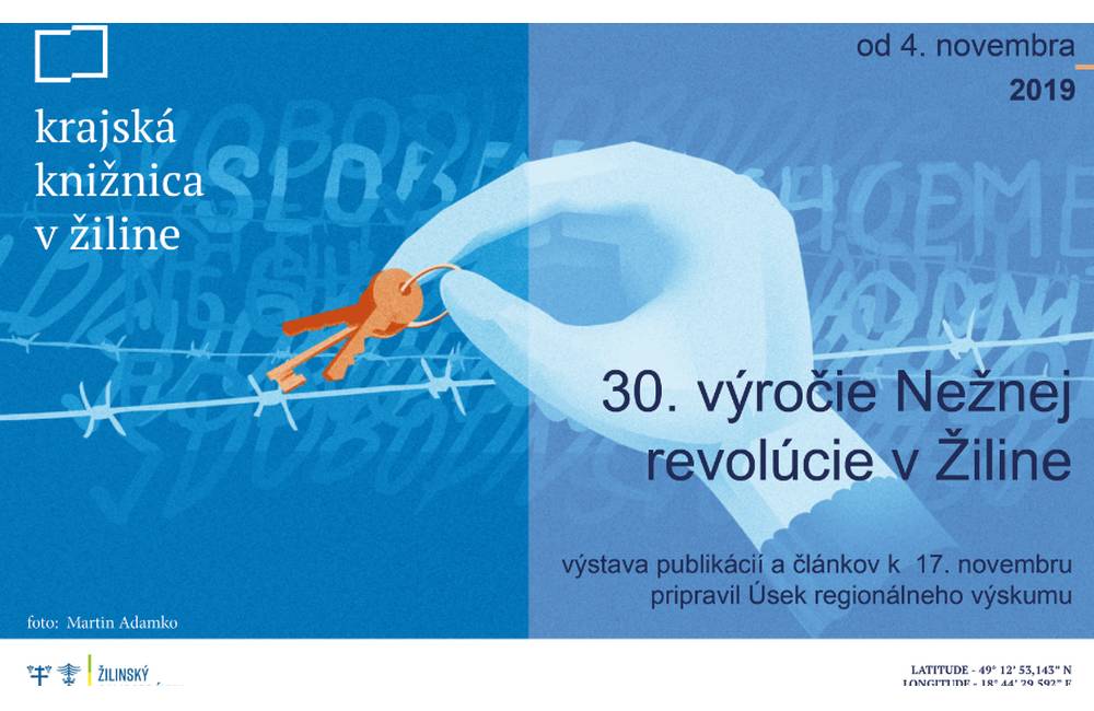 Výstava na prízemí v Krajskej knižnici: 30. výročie Nežnej revolúcie v Žiline