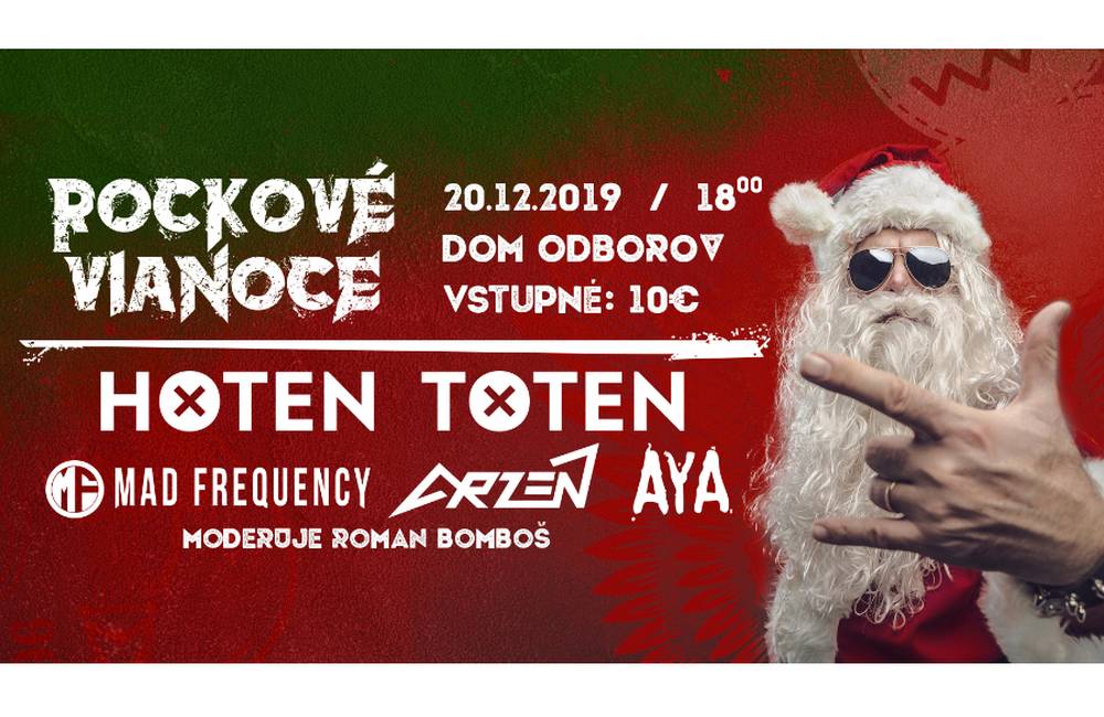 ROCKOVÉ VIANOCE 2019: 21. ročník prinesie legendu žilinskej punkovej scény - kapelu HT (Hoten Toten)