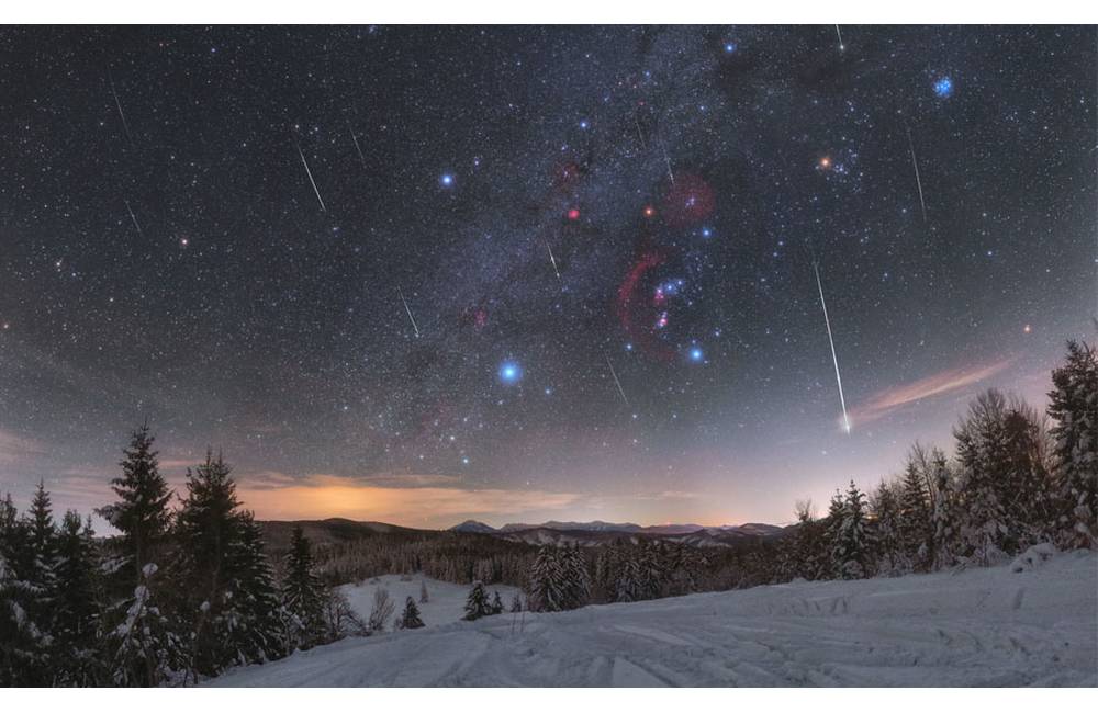 Astronomickou fotografiou dňa je podľa NASA opäť záber z Oravy, zachytáva meteorický roj Kvandantidy