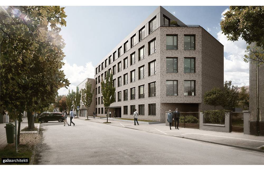 V centre Žiliny vzniknú nové reprezentatívne kancelárie, budova na Hollého 6 bude mať zelenú strechu
