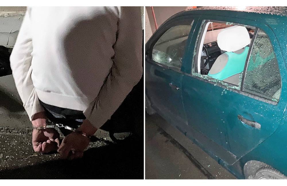 Mestskí policajti zadržali muža, ktorý poškodzoval zaparkované autá, pri kontrole mu našli drogy