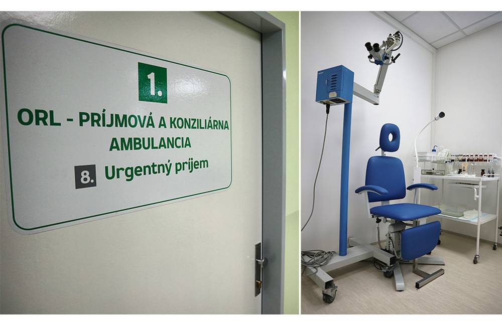 Krčná, nosová a ušná ambulancia v žilinskej nemocnici bola presťahovaná do nových priestorov