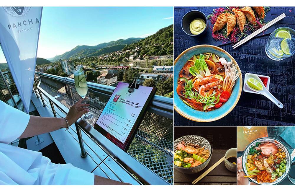 Nové letné menu Pancha Skybar: Jedlá inšpirované Áziou a koktejly s výhľadom na Žilinu