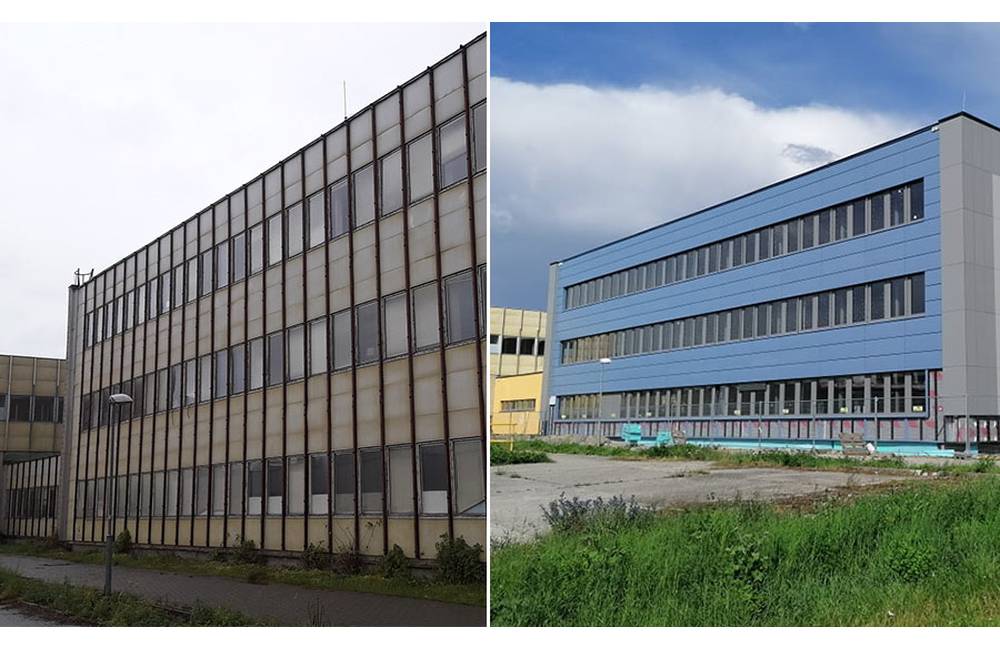 FOTO: Budovu Strednej zdravotníckej školy v Liptovskom Mikuláši kompletne rekonštruujú