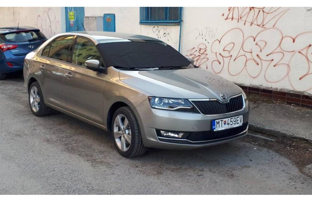 Polícia pátra po odcudzenom aute značky Škoda Rapid, ktoré zmizlo v noci zo štvrtka na piatok