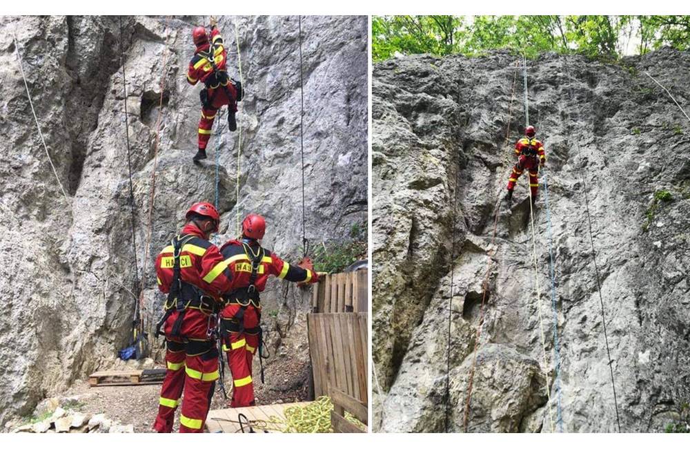 Hasiči z Kysuckého Nového Mesta sa zúčastnili praktického lezeckého výcviku