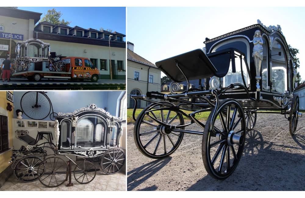  V Múzeu dopravy v Rajeckých Tepliciach vystavili zreštaurovaný secesný pohrebný koč