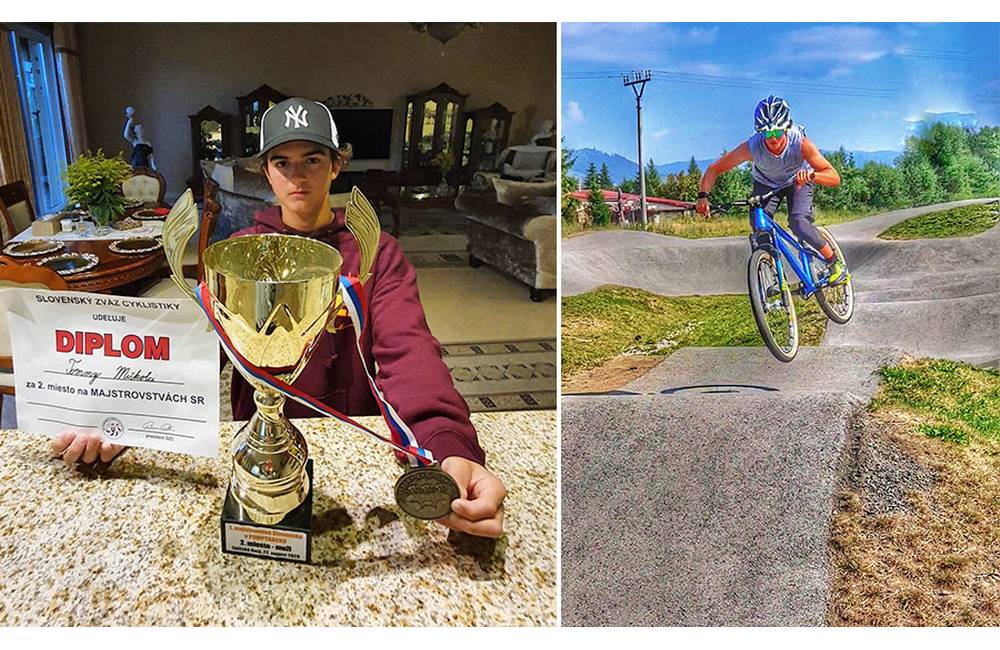 Foto: Talentovaný 14-ročný cyklista Tommy Miškolci z Rajeckých Teplíc uspel na majstrovstvách Slovenska