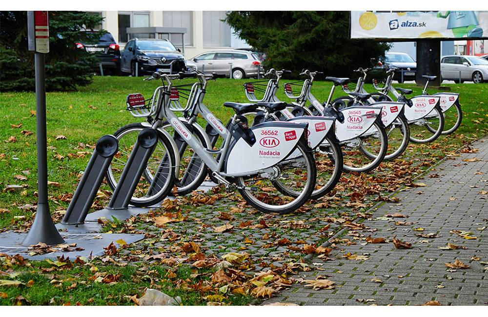 Prevádzka bikesharingu v Žiline sa pre veľký záujem predlžuje do 7. decembra
