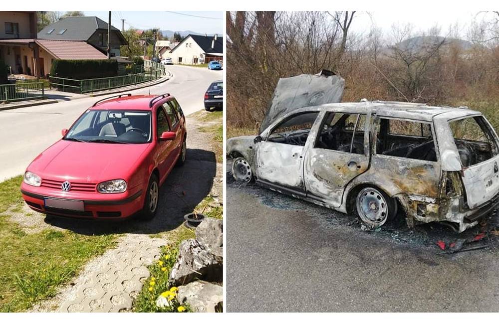 Osobné auto odcudzené koncom minulého roka v Žiline našli po týždni zhorené pri Bytči
