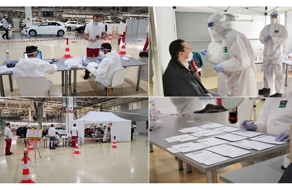 S testovaním začali aj v Kia Motors pri Žiline, za prvý deň stihli otestovať 1200 zamestnancov