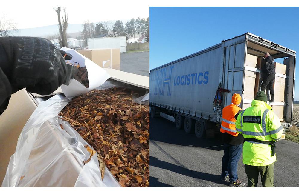 Colníci našli v poľskom kamióne na Orave namiesto korenia do polievok 13 ton sušených listov tabaku