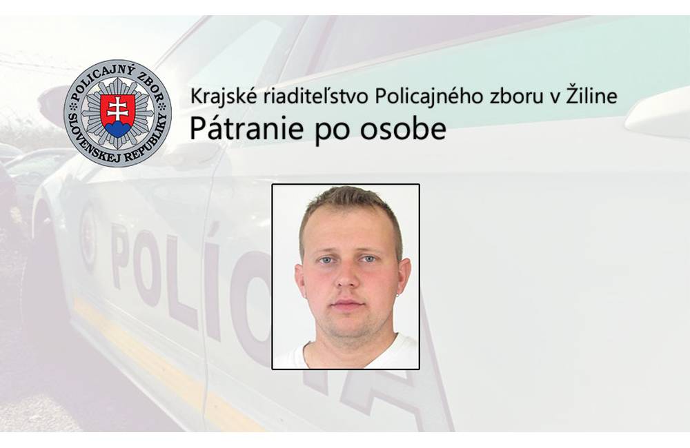 35-ročný Jozef Adamec zo Žiliny je hľadaný políciou, má byť dodaný do výkonu trestu