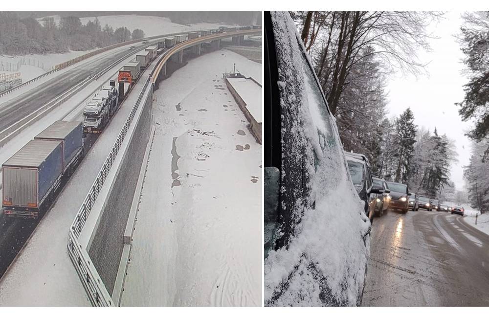 V ranných hodinách zasiahlo Žilinský kraj snežene a poľadovica, došlo k viacerým dopravným nehodám