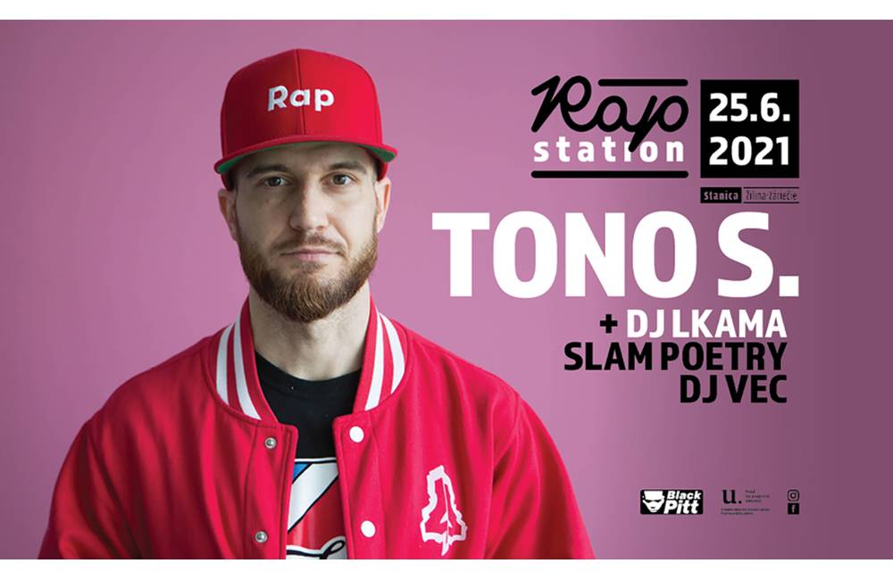 Rap Station vol. 3 so Slam poetry SK v Žiline už v piatok 25. júna. Vrátane Tona S, Decka, DJ Lkamu a DJ Veca