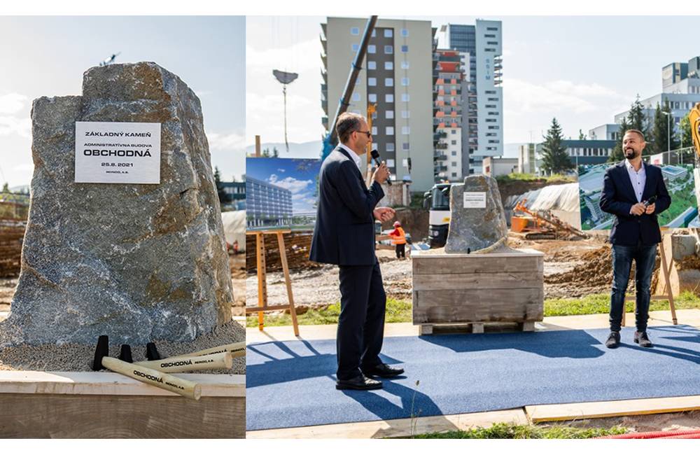 V stredu poklepali základný kameň výstavby novej administratívnej budovy Obchodná v Žiline