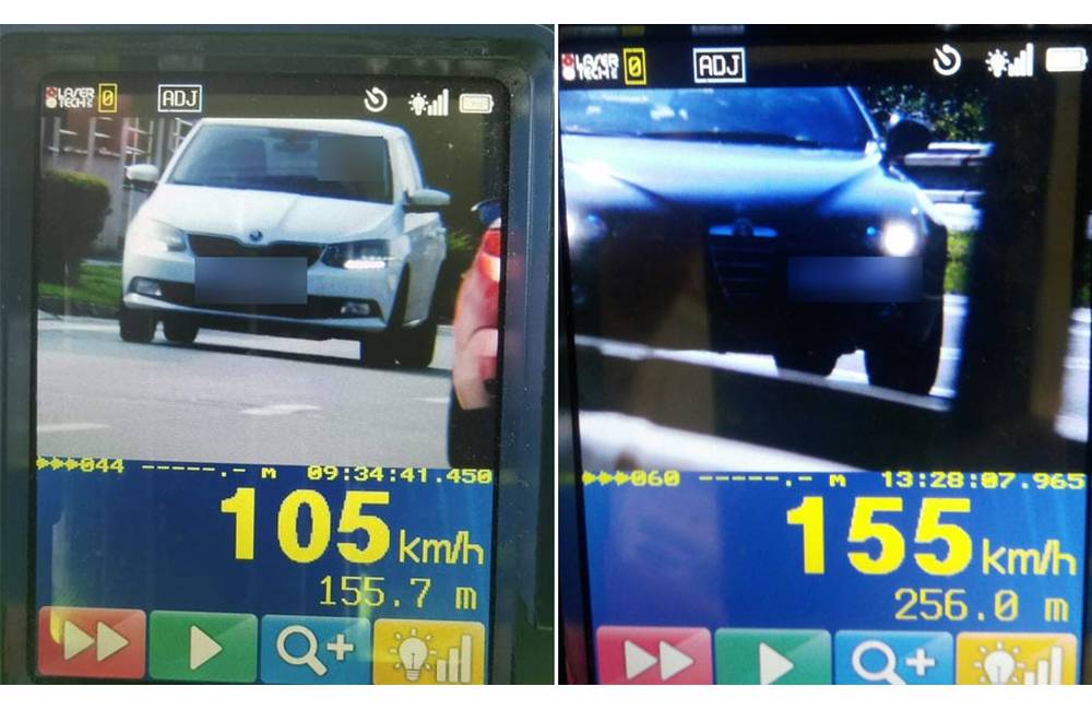 Policajti odhalili ďalších nebezpečných vodičov, Škoda Fabia sa v Rosine rútila 105 km/h na štyridsiatke