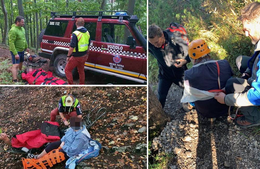 Pomoc horských záchranárov potreboval nemecký turista aj slovenská turistka, ktorí sa zranili v horách