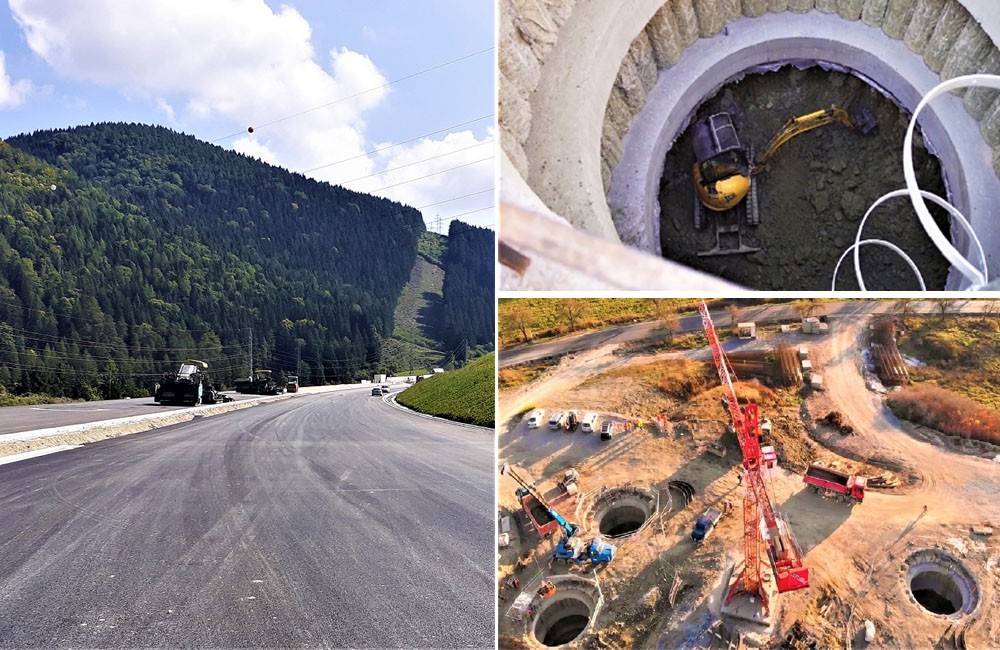 Do prerazenia tunela Čebrať zostáva 150 metrov, v križovatke Hubová už položili asfalt