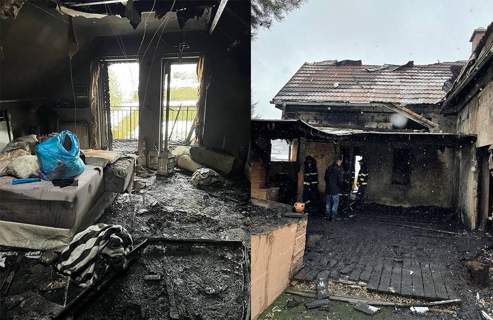 Foto: Namiesto Mikuláša prišiel požiar: Rodina zo Stránskeho prišla pred Vianocami o domov, pomôcť im môžete v zbierke