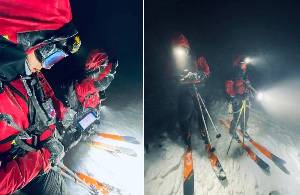 Pod Malým Kriváňom uviazli traja turisti, v silnom vetre a slabej viditeľnosti ich hľadali horskí záchranári