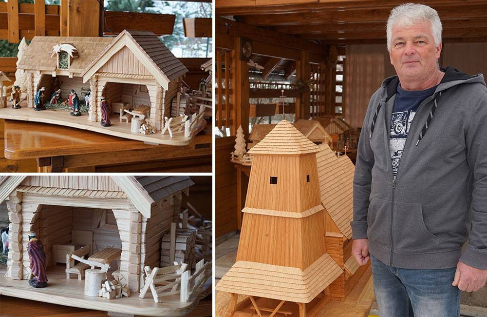 Foto: Jaroslav z Trnového vyrába nádherné betlehemy, doma má aj realistický model kostola sv. Juraja