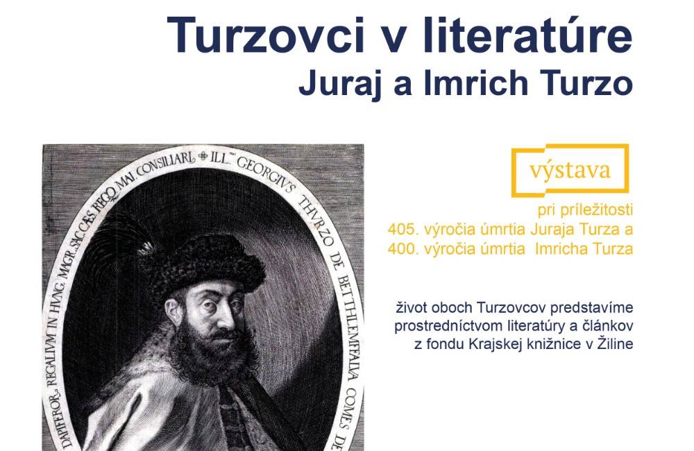 Výstava v Krajskej knižnici v Žiline: Turzovci v literatúre