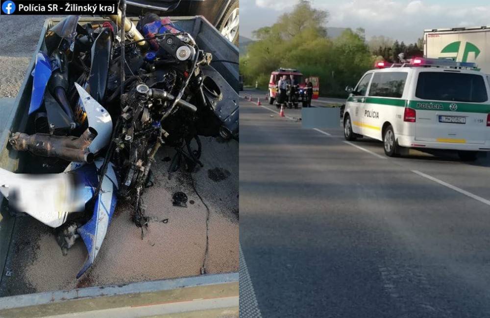 Motocyklista na Liptove narazil do návesu nákladného vozidla, zraneniam na mieste podľahol