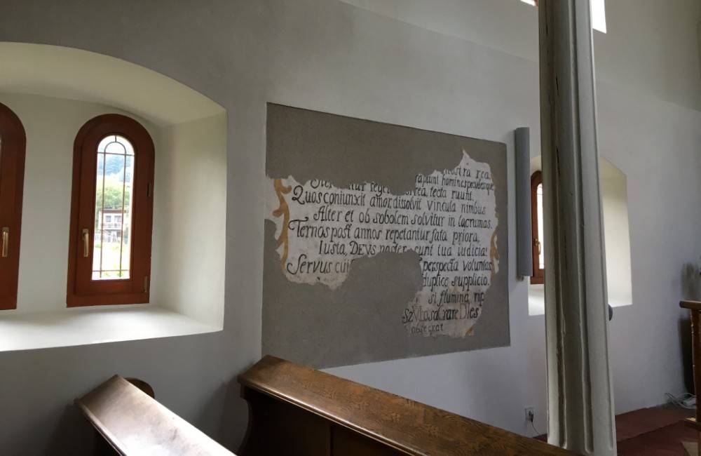 Foto: V súľovskom kostole bola objavená latinská báseň z roku 1754, ktorá popisuje veľkú povodeň