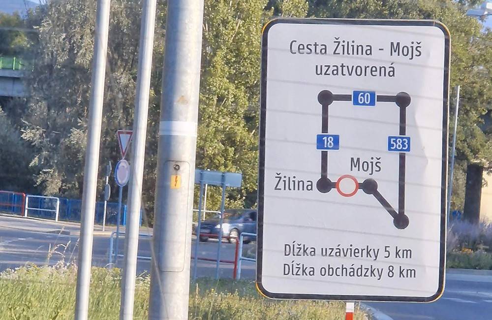 Cesta zo Žiliny do Mojša bude cez víkend uzavretá kvôli športovému podujatiu