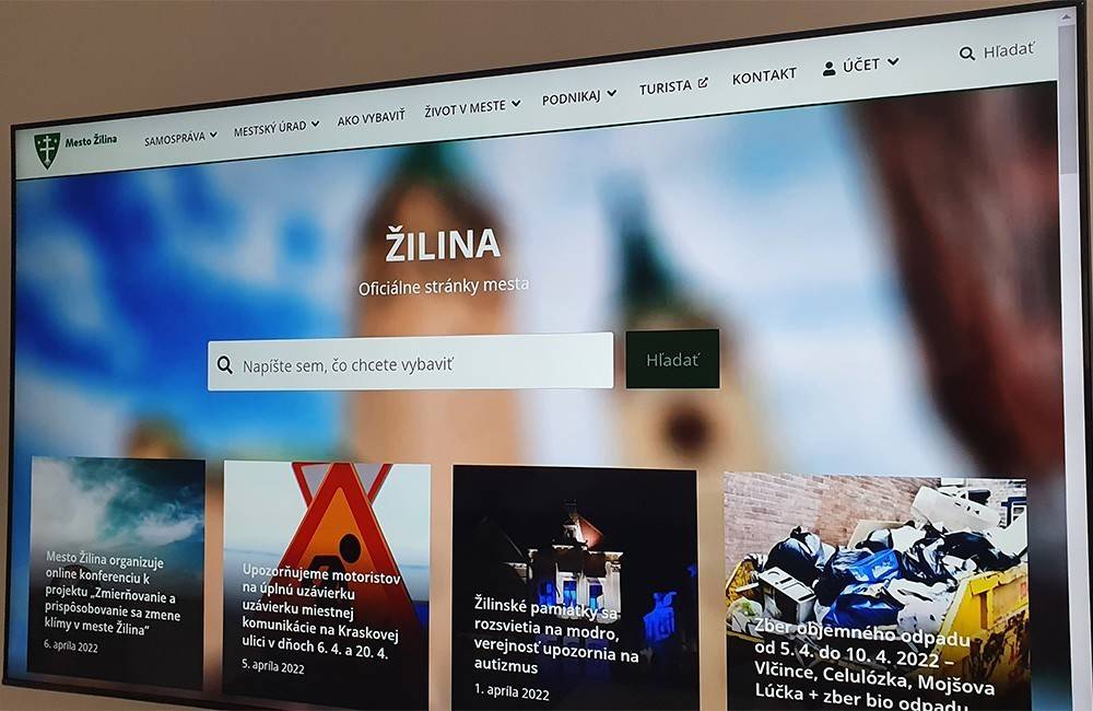 Mesto Žilina opäť vyhlásilo súťaž na vytvorenie a servis nového webu za viac než 420-tisíc eur