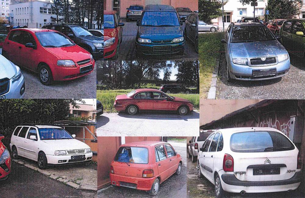 Foto: Žilina vyzýva neznámych majiteľov autovrakov na odstránenie, v opačnom prípade ich po dvoch mesiacoch odtiahne