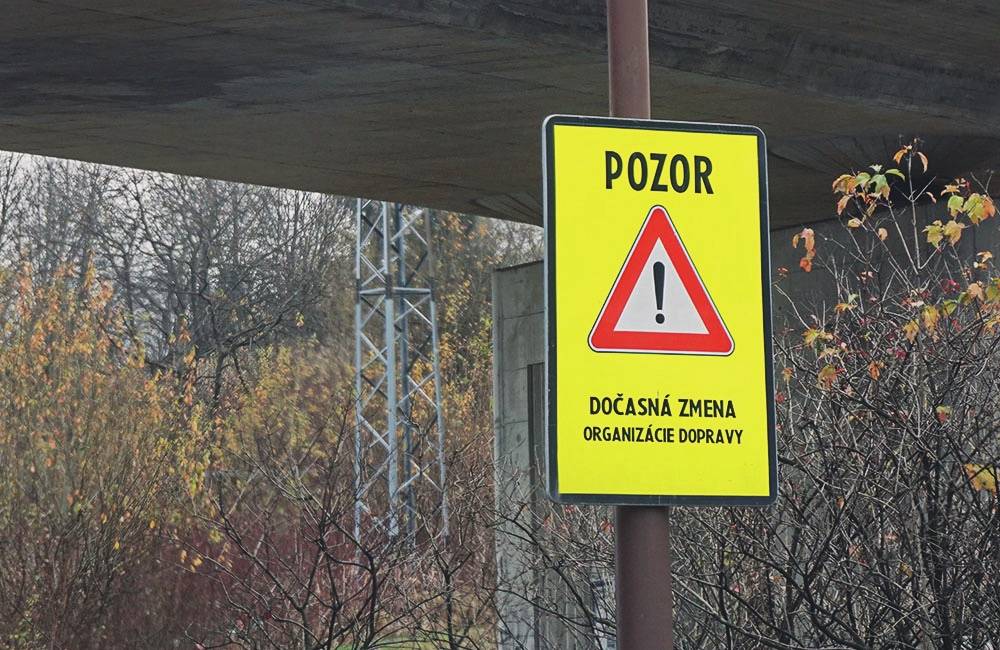 Foto: Hlavná trasa zo Žiliny cez Hôrky na Dolný Hričov bude od utorka 6. septembra čiastočne uzavretá