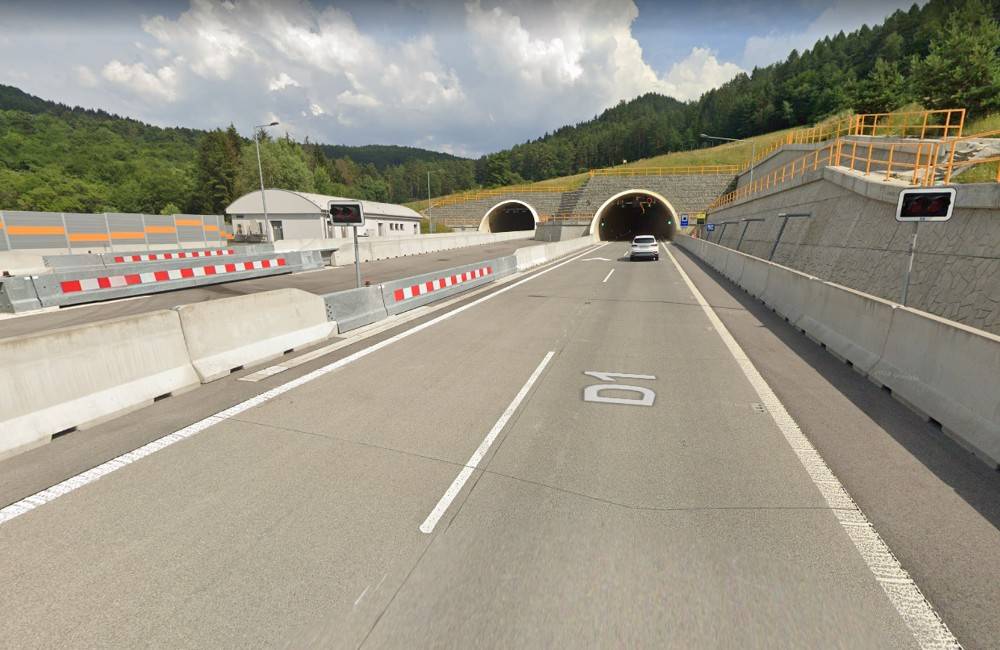 Foto: Tunely na diaľnici D1 pri Žiline sú na niekoľko dní uzatvorené, dôvodom je pravidelná údržba