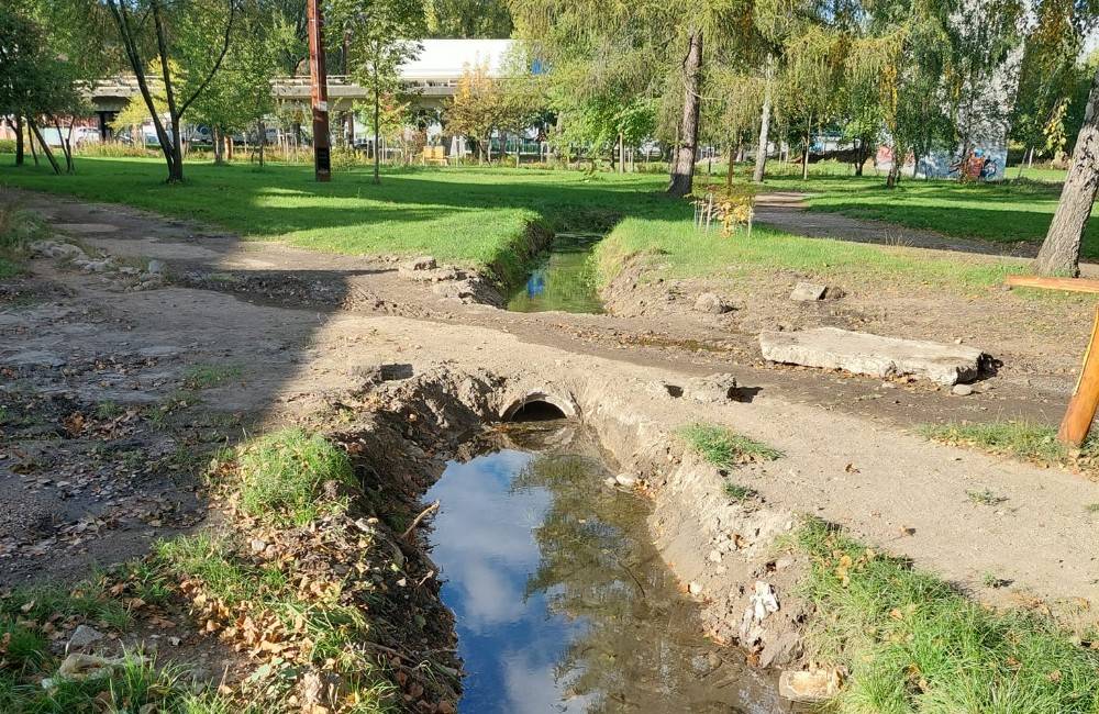Foto: Vo Framborskom parku sa podarilo odkryť potok, v budúcnosti by mohol tiecť až do Rajčianky
