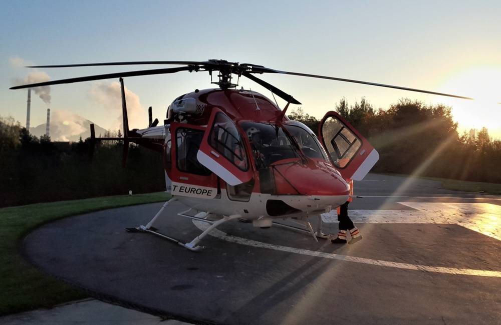 Ženu s rozsiahlymi popáleninami museli žilinskí záchranári letecky transportovať na kliniku v Košiciach