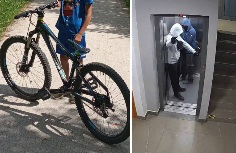 Dvaja zlodeji v Žiline ukradli dva bicykle z uzamknutej miestnosti, vlámali sa cez troje dverí