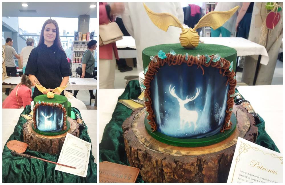 Študentka z Martina zažiarila s tortou z čarodejníckeho sveta v medzinárodnom cukrárskom súboji