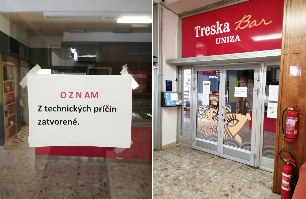 Foto: Na žilinských internátoch vykradli Treska Bar UNIZA, zlodej si odniesol finančnú hotovosť