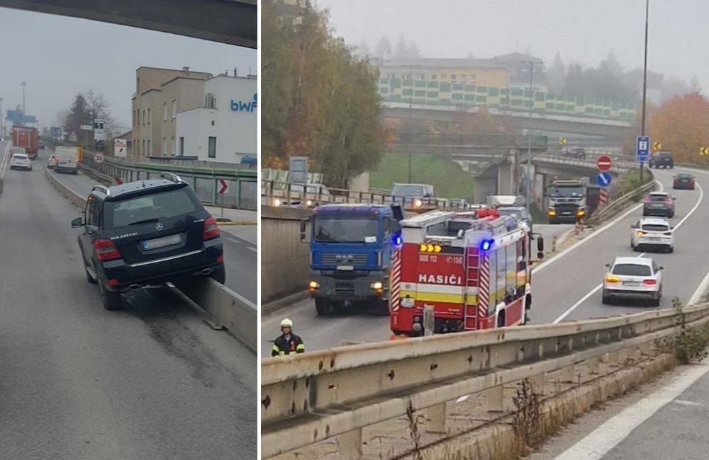 Na ceste pod Rondlom v smere na Bratislavu došlo k dvom dopravným nehodám