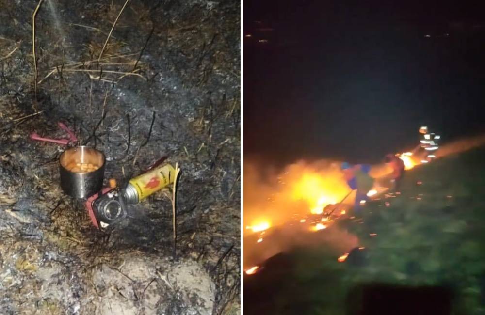 Foto: Požiar v Malej Fatre zrejme spôsobil zapnutý varič, na likvidácii sa podieľalo 63 hasičov