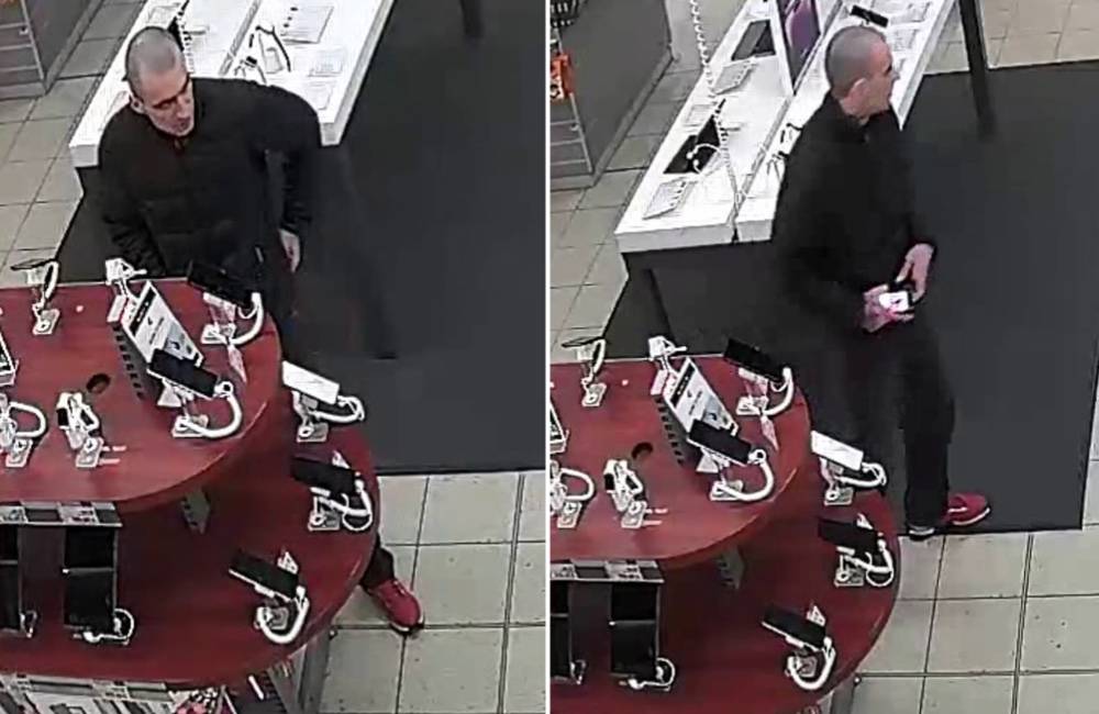 Foto: Z obchodného centra v Žiline ukradli mobilný telefón, polícia pátra po totožnosti muža na fotografii
