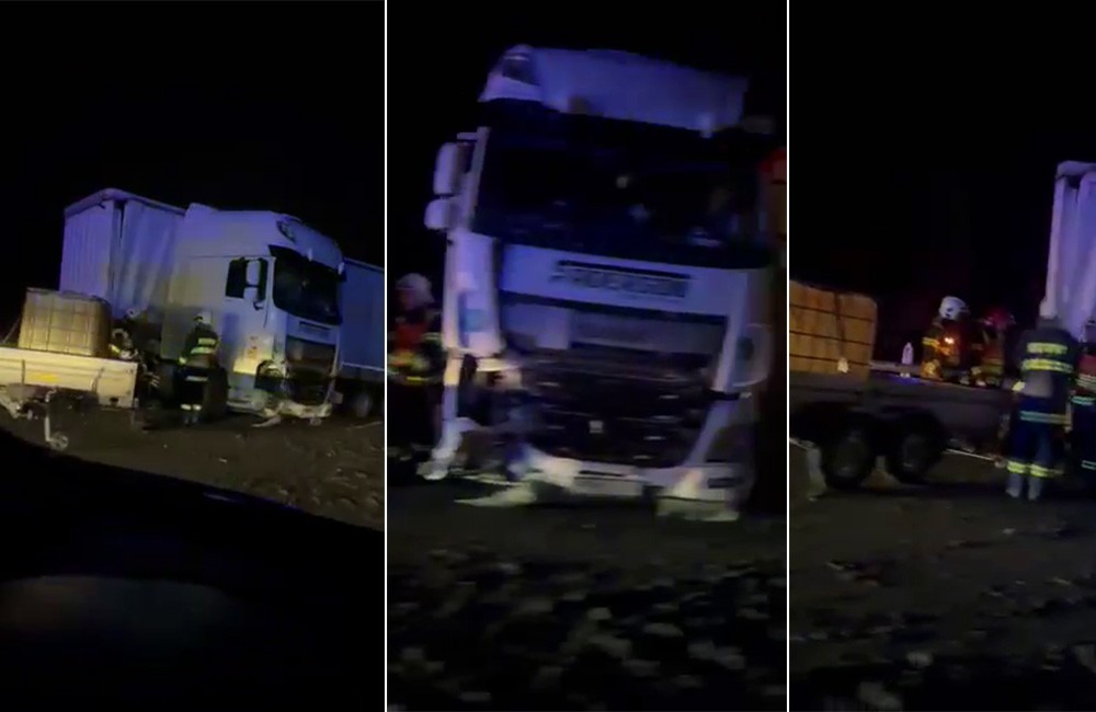 Foto: Na diaľnici D3 sa zrazil kamión s osobným vozidlom, premávku obnovili po takmer šiestich hodinách