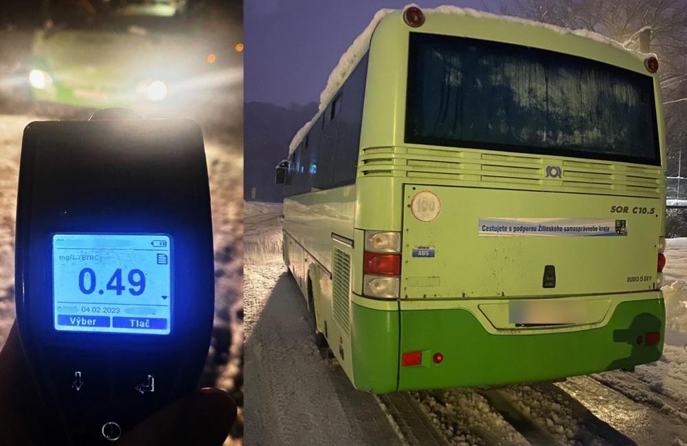 Foto: Opitý vodič autobusu z Oravy viezol počas snehovej kalamity 12 cestujúcich