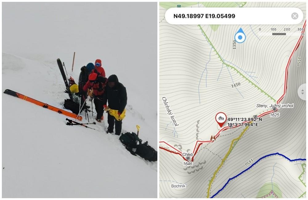 Dvaja muži uviazli na hrebeni Malej Fatry, nájsť sa ich podarilo vďaka presným GPS súradniciam