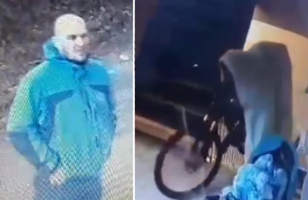 Foto: VIDEO: Zlodej s dekou na hlave ukradol bicykel z pivnice na Orave, predtým sa prešiel popod kamery
