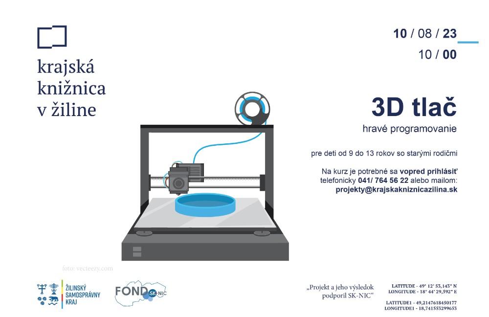 Seniori s vnúčatami sa môžu v knižnici naučiť používať 3D tlačiareň 