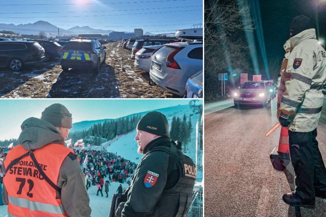 FOTO a VIDEO: Takto vyzeral prvý deň pretekov v Jasnej z pohľadu policajtov Žilinského kraja