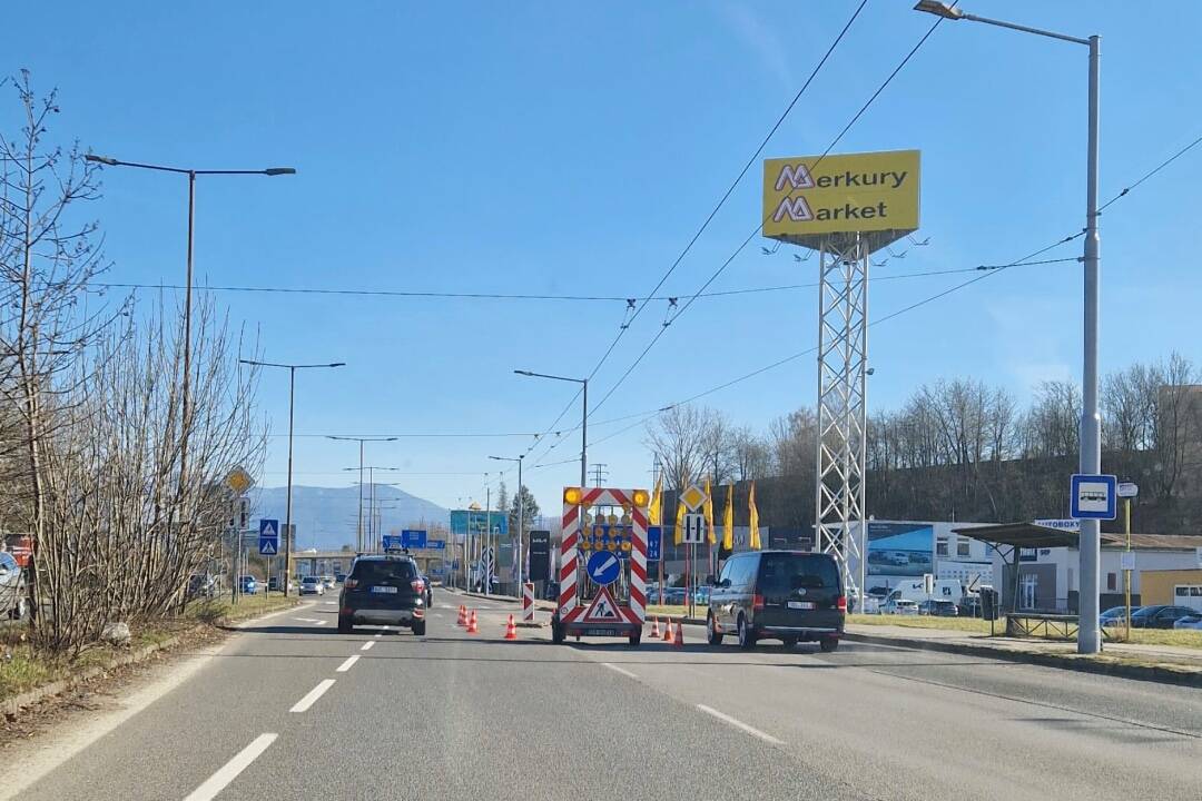 Motoristi, pozor! Doprava na Košickej ulici v Žiline je dočasne obmedzená