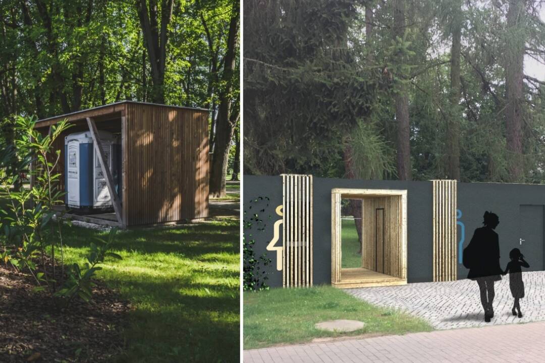 FOTO: V Bôrickom parku stavajú nové záchody za 88-tisíc eur. Nahradia TOI-TOI búdku